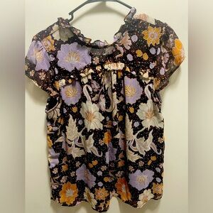 Floral Christian Siriano Blouse